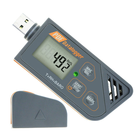 USB Waterproof Datalogger Humidity Temperature Barometric Pressure Data Logger