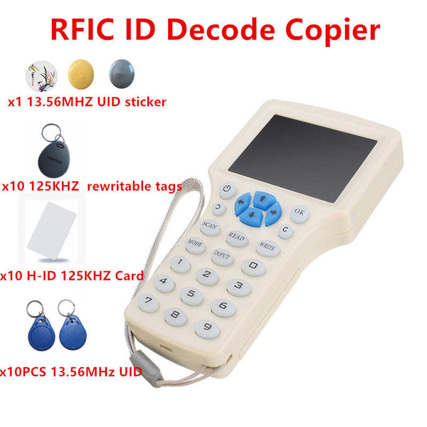 NFC Reader Writer 125 KHz -13.56 MHz IC ID Card RFID Copier uid tag Duplicator
