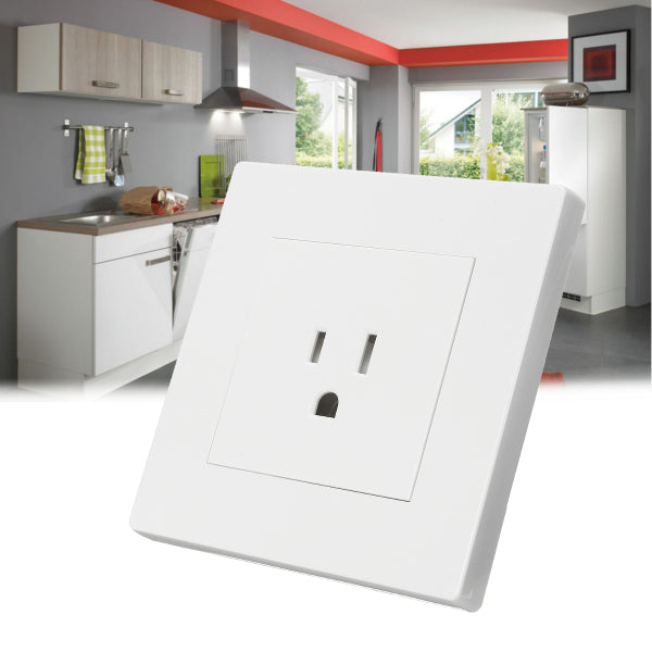 15A 3 Pin Electrical Electric Power Outlet Panel Plate wall Charger power Socket