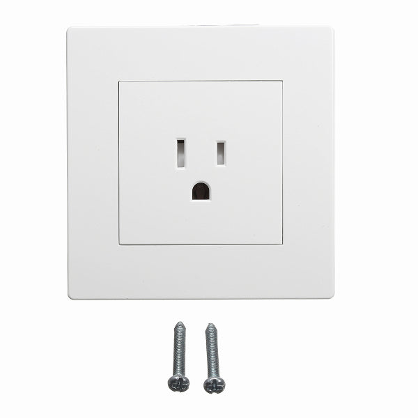 15A 3 Pin Electrical Electric Power Outlet Panel Plate wall Charger power Socket