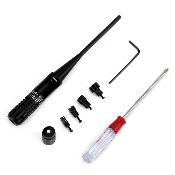 Outdoor Red Laser Dot BoreSighter Bore Sight kit for 0.22 0.50 Caliber Rifles