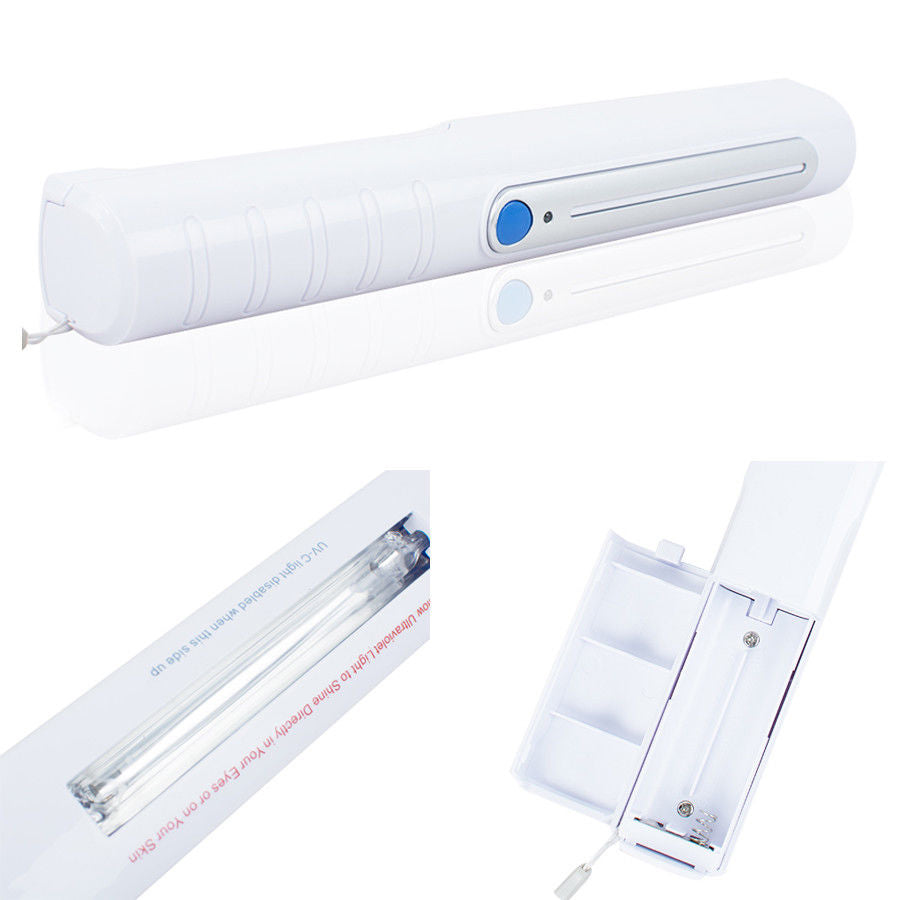 Portable Viruses Clean Sanitizing Wand UV C Light Kill Germs Germ Ultra Violet