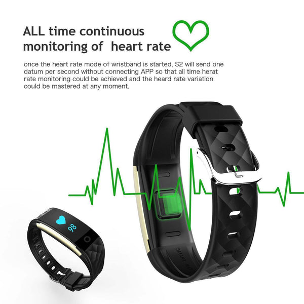 Heart Rate GPS Waterproof Smart Bracelet Watch Wristband Sport Fitness Tracker
