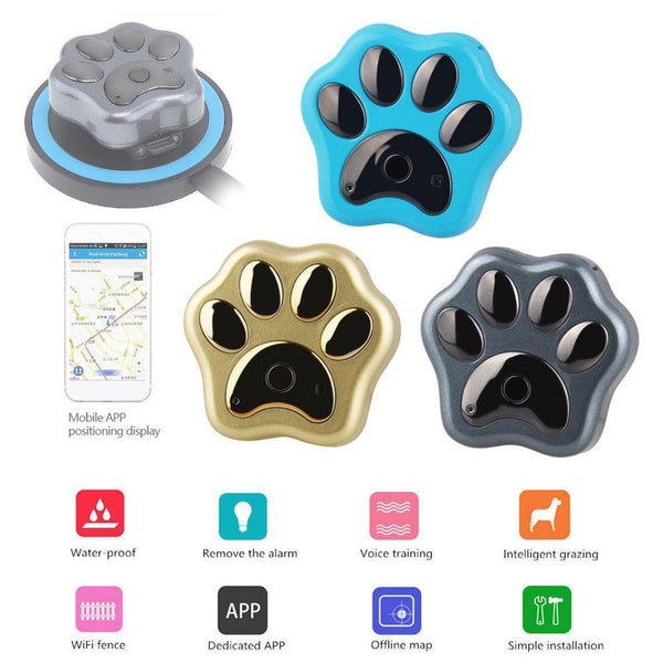 GPS Tracker Pet Mini Finder Locator Alarm Waterproof Track Dog Cat Location WIFI