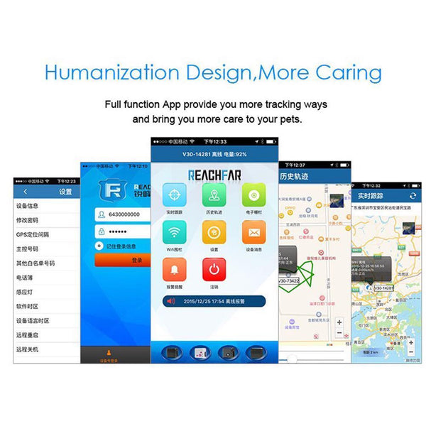 GPS Tracker Pet Mini Finder Locator Alarm Waterproof Track Dog Cat Location WIFI