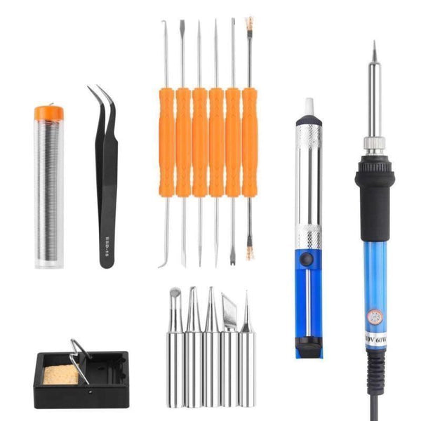 Rework Electric Solder Soldering Iron Tool Kit Adjustable Temperature Welding