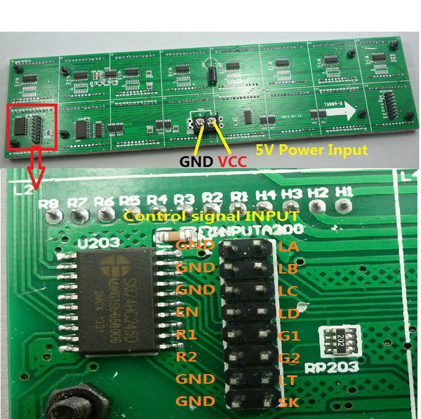 Arduino code 64x16 dot Matrix Display LED for diy Sign Light Neon Bright UNO MCU