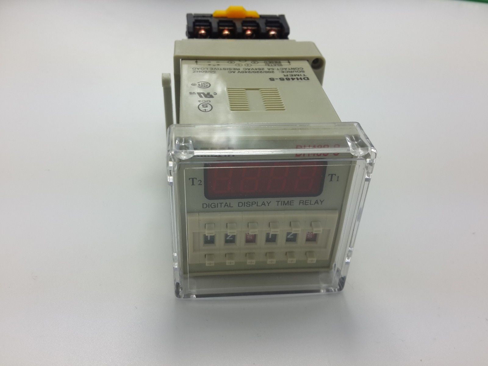 220V AC Precision Programmable Double Power On Time Delay Relay Free Socket Base