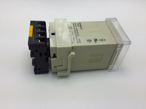 220V AC Precision Programmable Double Power On Time Delay Relay Free Socket Base