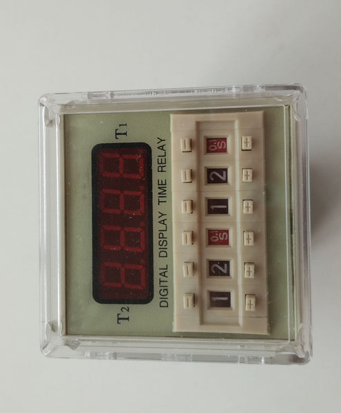 220V AC Precision Programmable Double Power On Time Delay Relay Free Socket Base