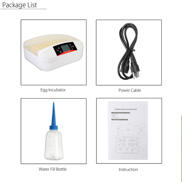 32 Digital Duck Bird Chicken Egg Incubator Hatcher Temperature Automatic Control