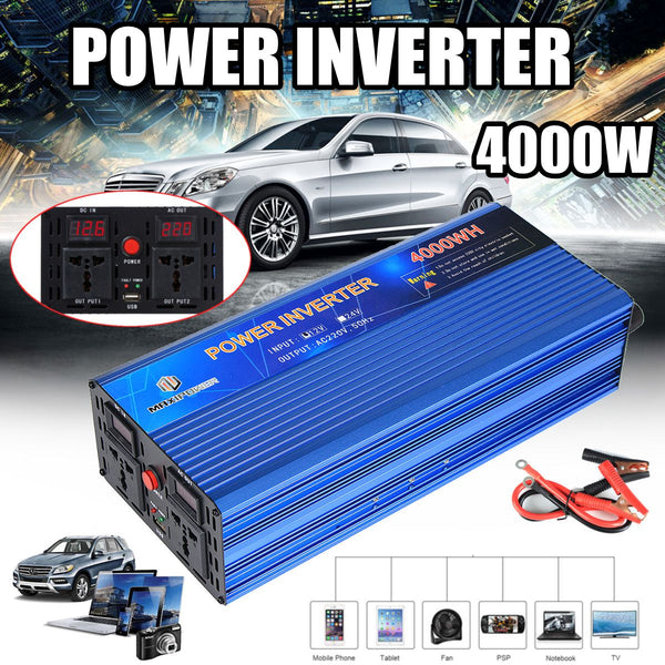 12 TO 220 V Power Inverter Modified Sine Wave Power Converter 2000 W 3000W 4000W