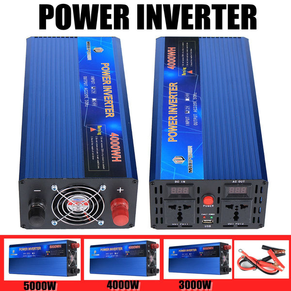 12 TO 220 V Power Inverter Modified Sine Wave Power Converter 2000 W 3000W 4000W