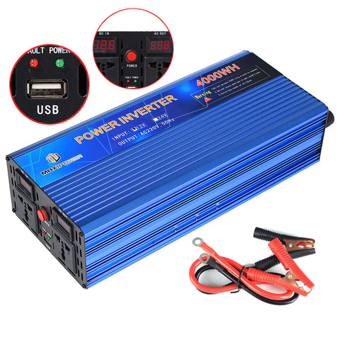 12 TO 220 V Power Inverter Modified Sine Wave Power Converter 2000 W 3000W 4000W
