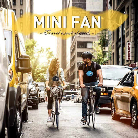 USB Rechargeable Battery Operated Necklace Personal Fan Mini Neck Cooling Cooler