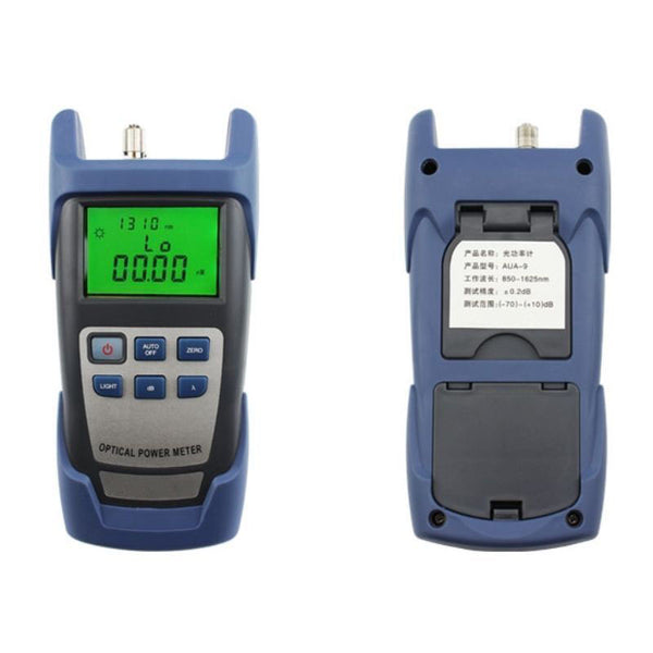 Portable Fiber Optic Visual Fault Locator Cable Tester w/ Optical Power Meter