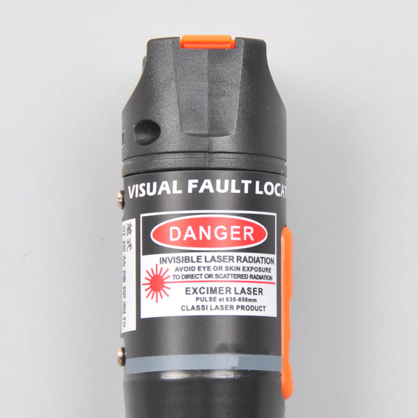 Check Fiber Optic Cable Tester 10KM Fault Locator FC ST SC Red Laser 650nm 10mV