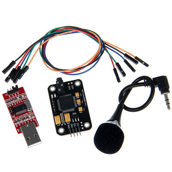 Voice Recognition Module Microphone USB to RS232 TTL Module Jumper Wire Dupont