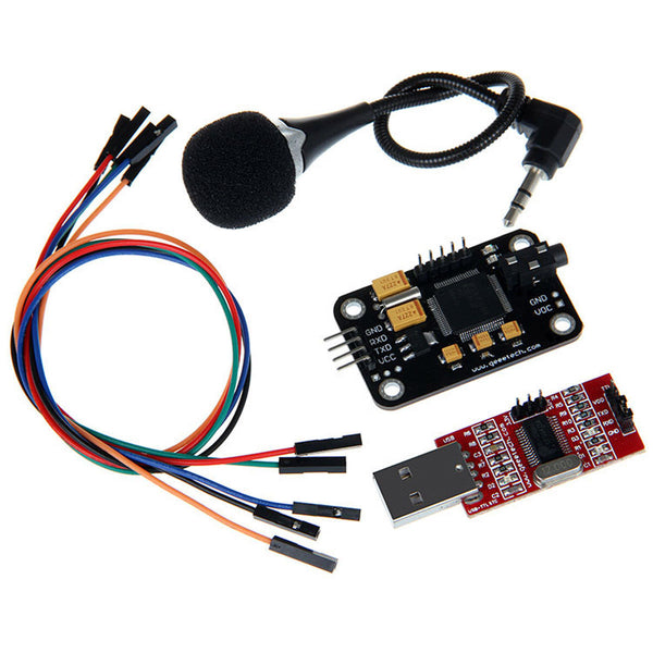 Voice Recognition Module Microphone USB to RS232 TTL Module Jumper Wire Dupont