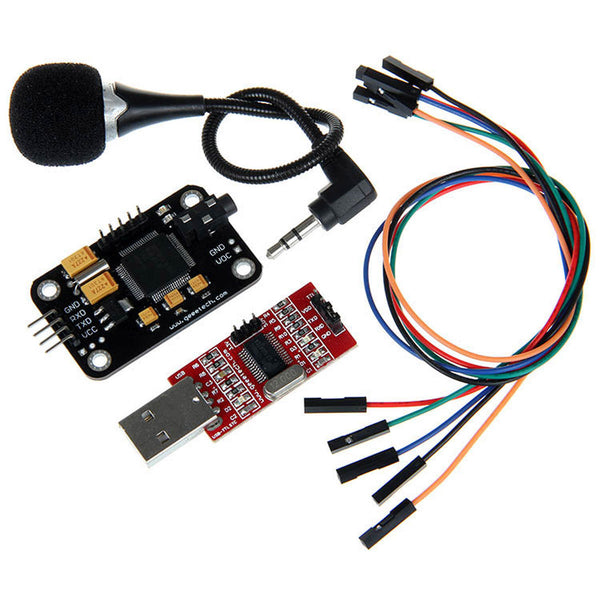 Voice Recognition Module Microphone USB to RS232 TTL Module Jumper Wire Dupont