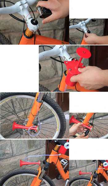 Mountain Bicycle Bike Cycling Hand Pump Air Horn Rubber Squeeze Bulb Loud Pump