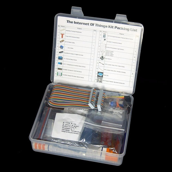 Raspberry Pi 3 Internet Of Things IOT Complete Starter Kit with RPi3 Model B Boa