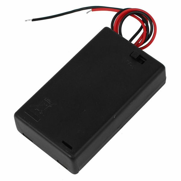 20 pcs 3 AAA Battery 4.5 V Holder Box Power Voltage Case w/ Switch Black ON OFF
