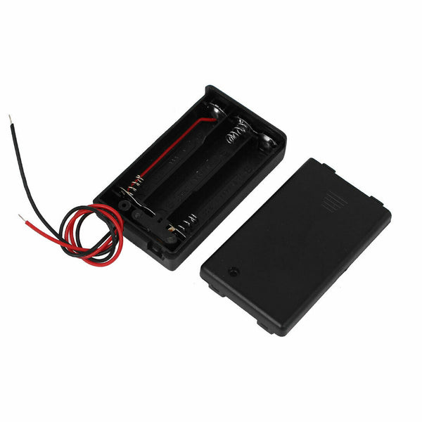 20 pcs 3 AAA Battery 4.5 V Holder Box Power Voltage Case w/ Switch Black ON OFF
