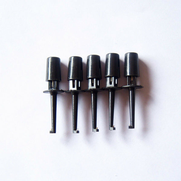 20 PCS Black Mini Test SOIC SMD IC Pin Clip Hook Testing Clip Jumper Probe Logic