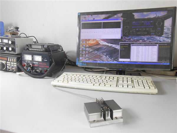 New CW Morse code Keys Telegraph Automatic Paddle Keyer for Radio ham