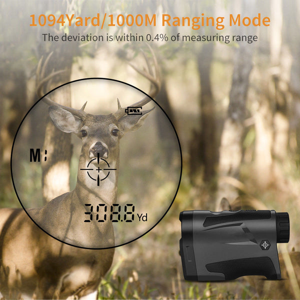 6x22 Optical 1000M Hunting Laser Range Finder High Precision Monocular Telescope