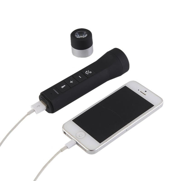 Bluetooth Multifunction Flashlight Speaker Music Torch Bike Cycling Portable
