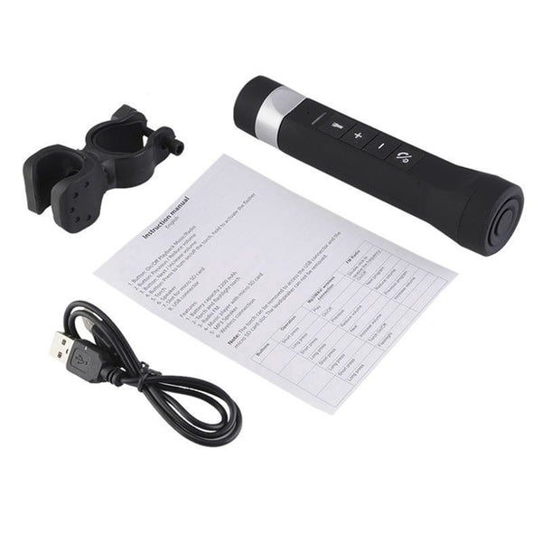 Bluetooth Multifunction Flashlight Speaker Music Torch Bike Cycling Portable