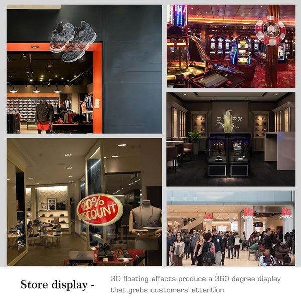 LED 3D Advertise Hologram Wifi Projector Fan Holographic Display Hologram Player