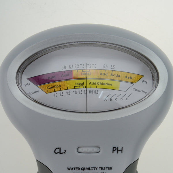 pH Chlorine Meter Swim Swimming Pool Spa Water Quality Analysis Tester Detector