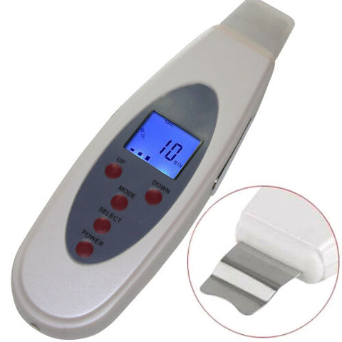 Facial Scrubber Peel Gentle Skin Spatula Rejuvenation Ultrasonic Beauty Massager