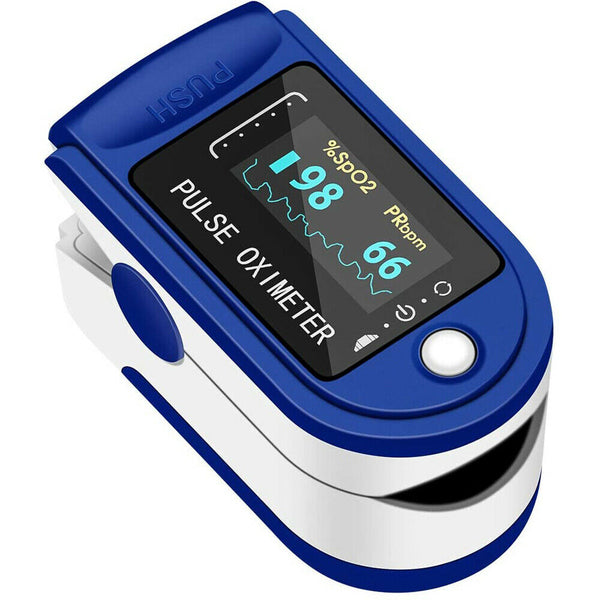 Finger Pulse Oximeter Fingertip Blood Oxygen SpO2 Monitor PR PI Heart Beats Rate