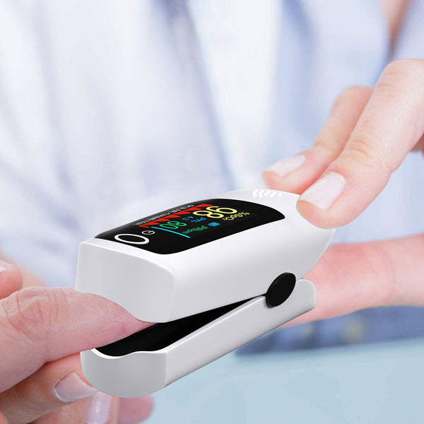 Finger Pulse Oximeter Blood Oxygen Saturation Measure Heart Rate SpO2 Monitor