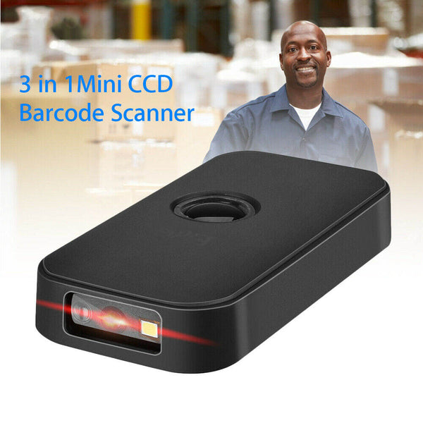 Wireless Bluetooth Barcode Scanner Reader for Android Phone iPad IOS Tablets