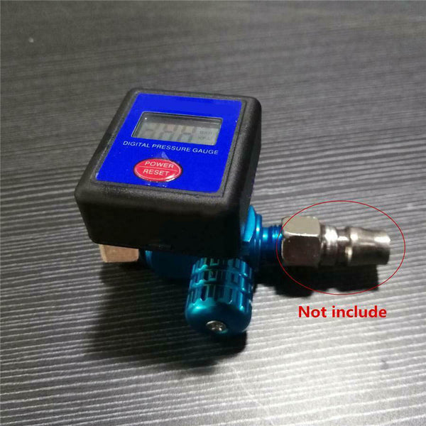 Digital Pressure Gauge Air Pressure Flow Regulator PSI Bar Kpa For Spray Paint