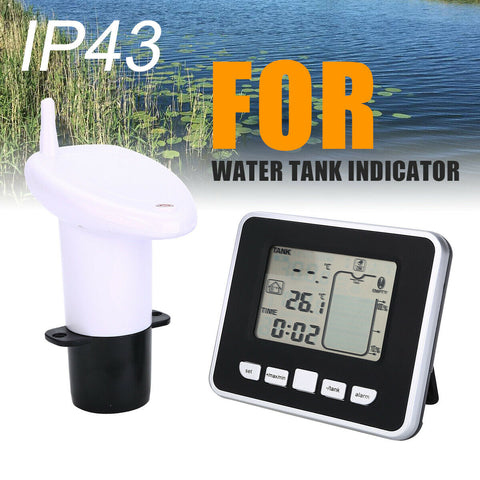 Ultrasonic Sonic Water Tank Liquid Level Meter Sensor Monitor Digital LCD Gauge