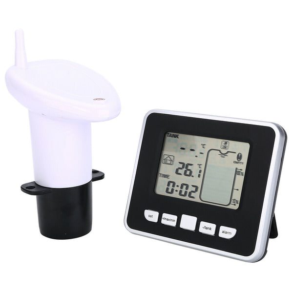 Ultrasonic Sonic Water Tank Liquid Level Meter Sensor Monitor Digital LCD Gauge