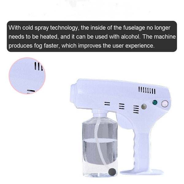 Electric Blue Light Nano Steam Spray Handheld Fogging Car Disinfectant Sprayer