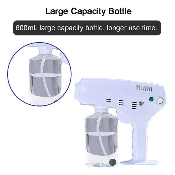 Electric Blue Light Nano Steam Spray Handheld Fogging Car Disinfectant Sprayer