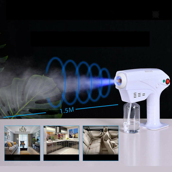 Electric Blue Light Nano Steam Spray Handheld Fogging Car Disinfectant Sprayer