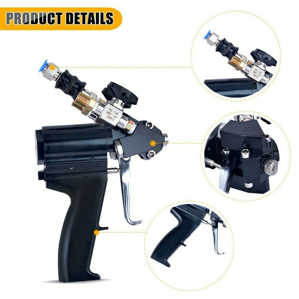 High Pressure Pneumatic Vacuum Polyurethane PU Coating Foam Air Purge Spray Gun
