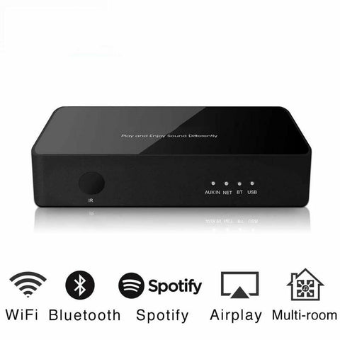 WiFi Bluetooth 5 Audio Streamer Music Airplay DAC HiFi Stereo Receiver Multiroom