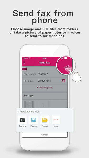 Office A5 Fax Server Fax to email for PC Mobile Phone Secure Management with App