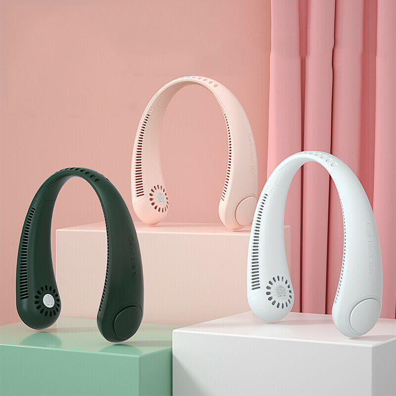 Hanging Neck Fan Silent Outdoor Jogging USB Mini Neckband Electric Fan Cooler