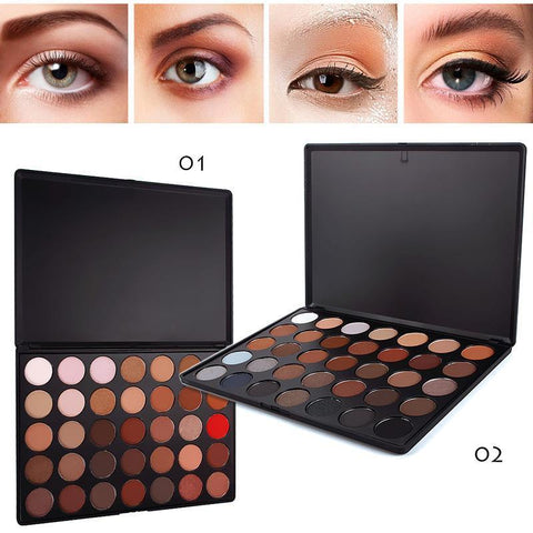 Useful 35 Colors Warm Color Ladies Makeup Cosmetics Eyeshadow Palette Cosmetic